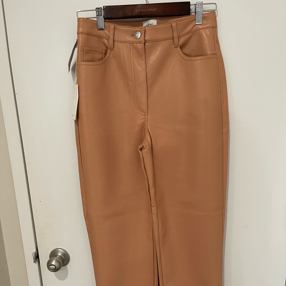 ARITZA - Wilfred - The Melina Pant - High-waisted Vegan Leather pants - Size 6